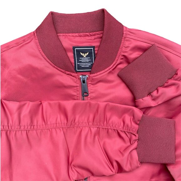 Military Industries By Unsocial Mens Bomber Jacket‎ Black XL Full Zip Nylon - Picture 2 of 11